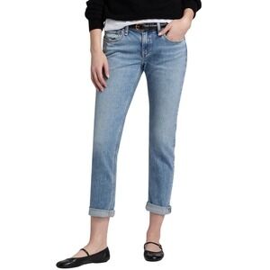 RAG AND BONE Dre Low Rise Slim Boyfriend Jeans, Naomi Wash Ankle Length, Size 29